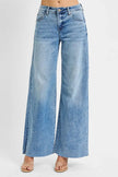RISEN Full Size Tummy Control High Rise Ankle Palazzo Jeans  Style Ratio