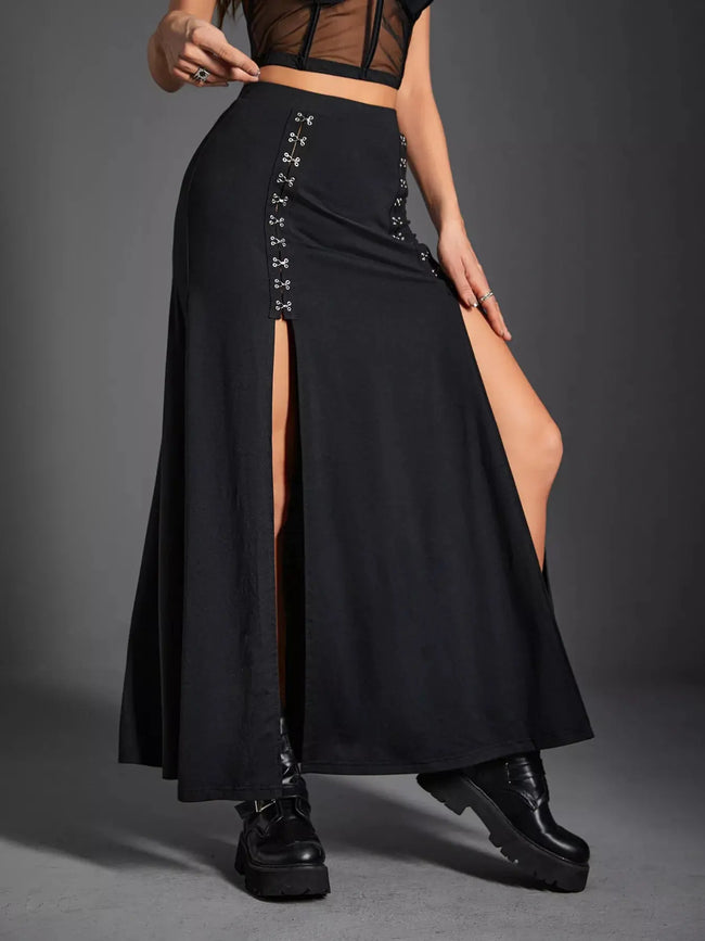 High Waist Slit Skirt  Style Ratio