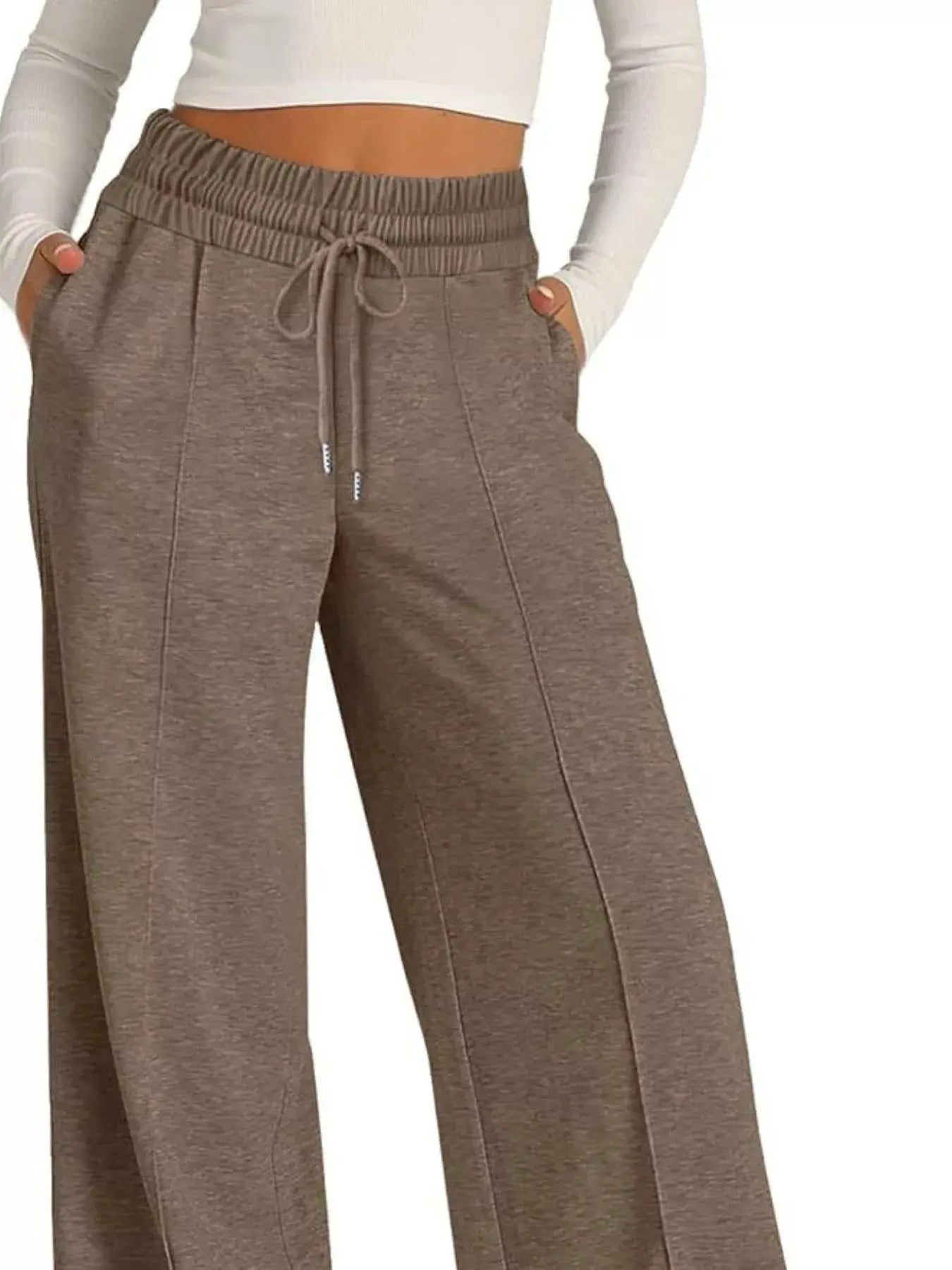 Wide Leg Drawstring Pants  Style Ratio