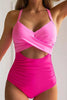 Tied Crisscross Cutout One-Piece Swimwear  Style Ratio