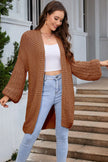 Open Front Longline Cardigan  Style Ratio