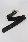 Rectangle Buckle Elastic Wide Belt  Style Ratio