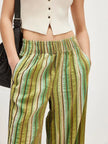 Striped High-Waisted Wide Leg Pants  Style Ratio