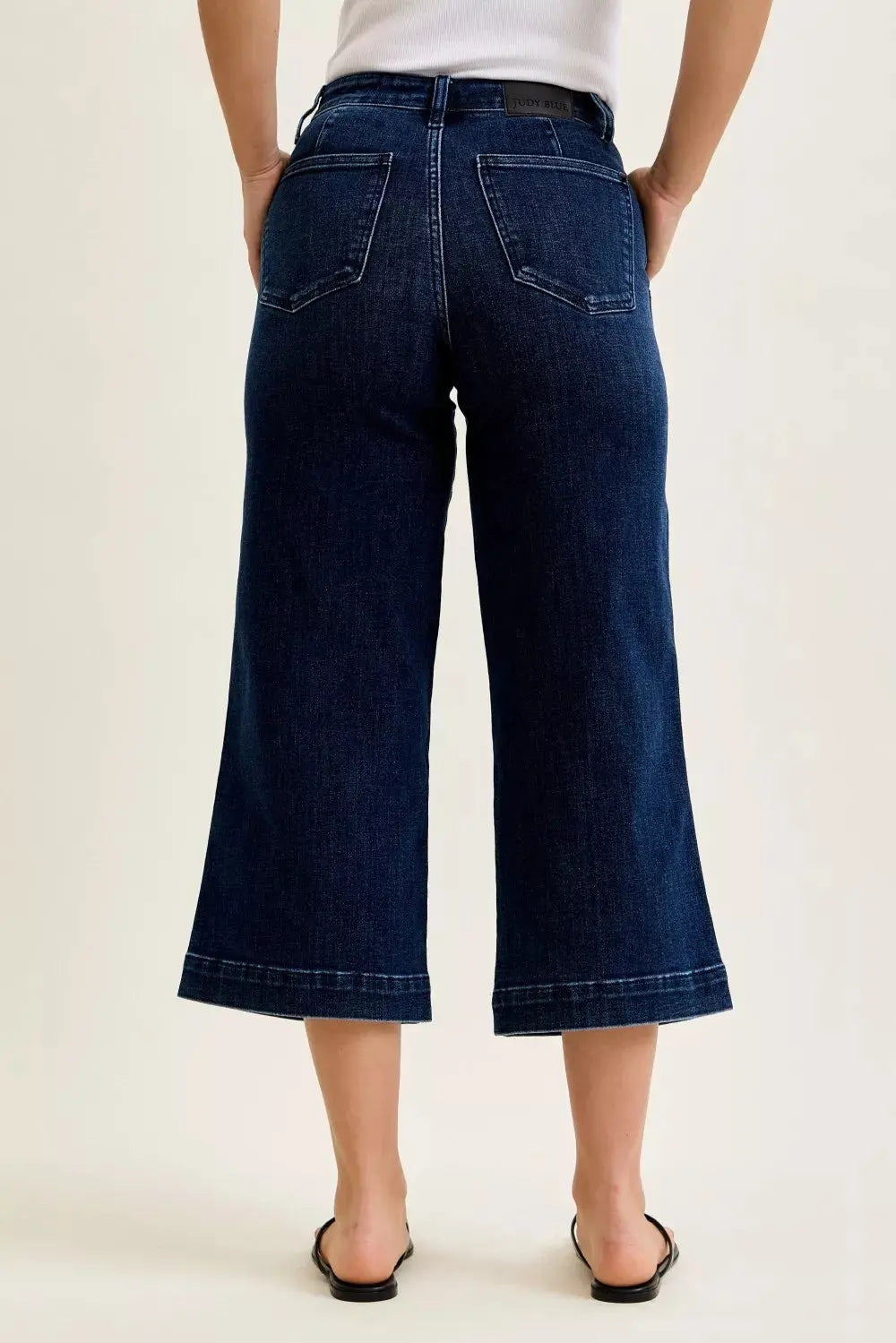 Judy Blue High Waist Ankle Wide Jeans  Style Ratio