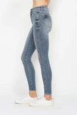 Judy Blue High Rise Contrast Wash Skinny Jeans Trendsi