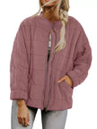 Quilted Zip Up Outerwear  Style Ratio