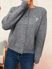 Button Up Long Sleeve Cardigan  Style Ratio