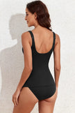 Square Neck Wide Strap Tankini Set  Style Ratio