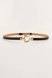 Toggle Buckle Skinny PU Belt  Style Ratio