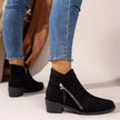 Point Toe Block Heels Boots  Style Ratio